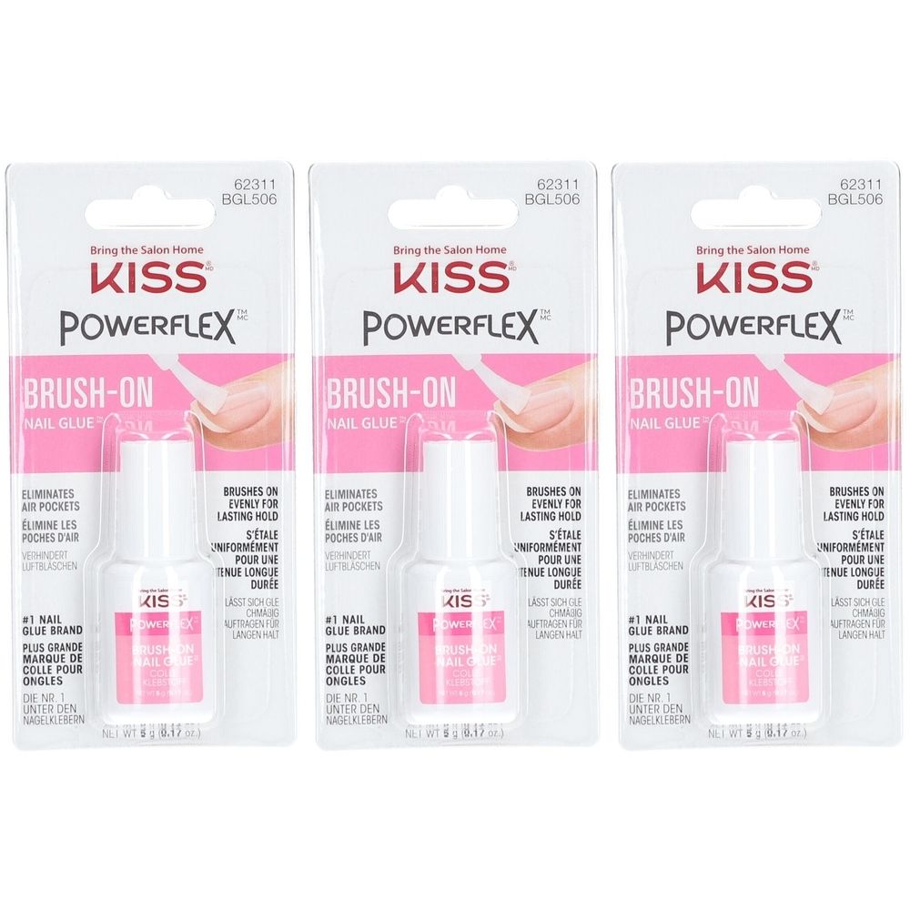 KISS Powerflex Brush-On Colle pour Ongles no data 3x1 pc(s)