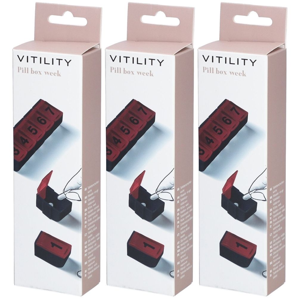 VITILITY Semainier 3x1 pc(s) Accessoire(S)