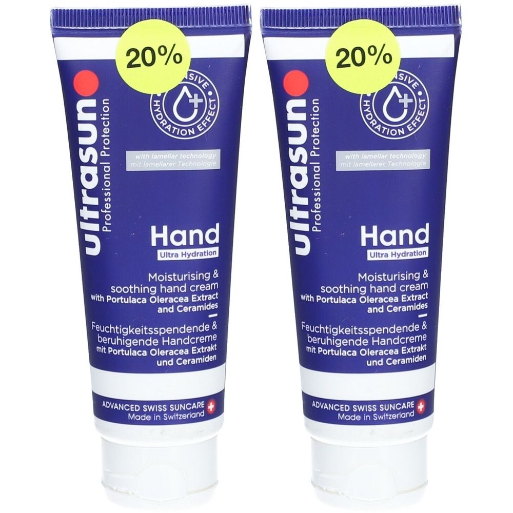 ULTRASUN Hand Ultra Hydration 2x75 ml Crème