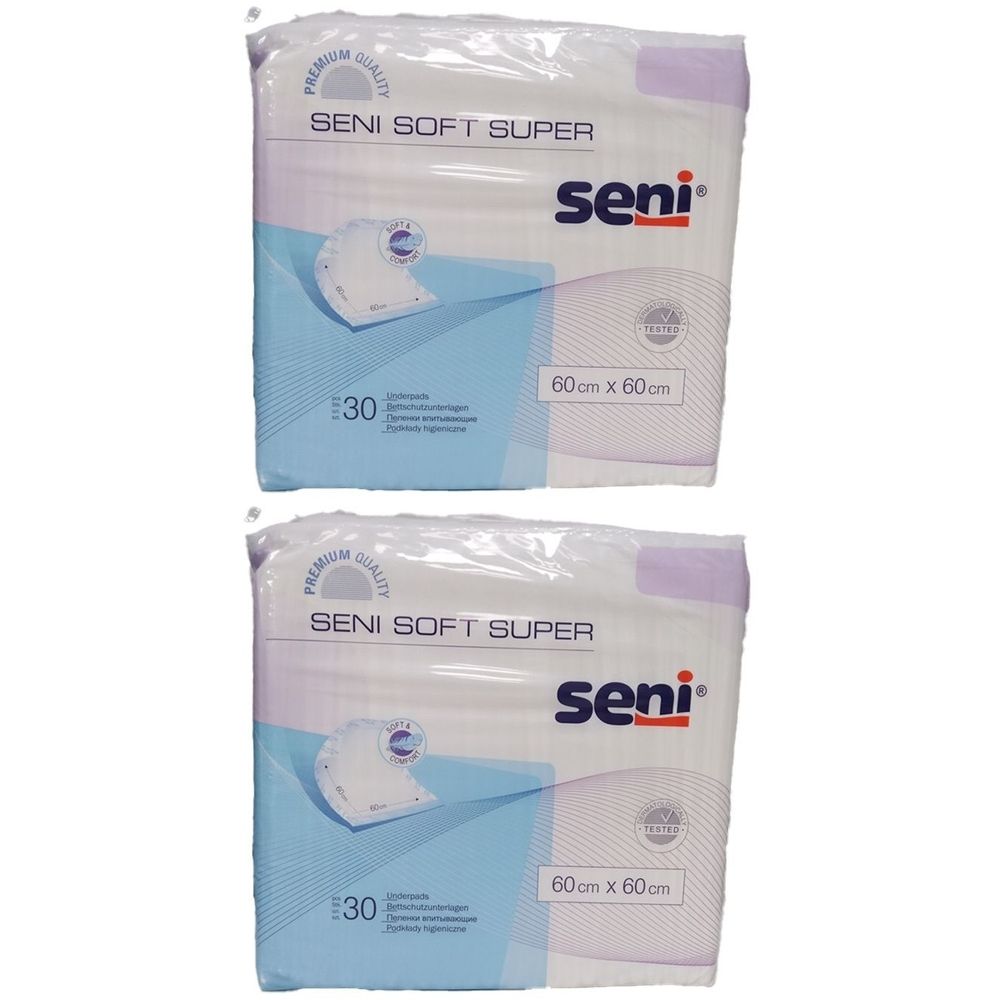 SENI Soft Super alèse absorbante 60x60 cm 2x30 pc(s) Autre