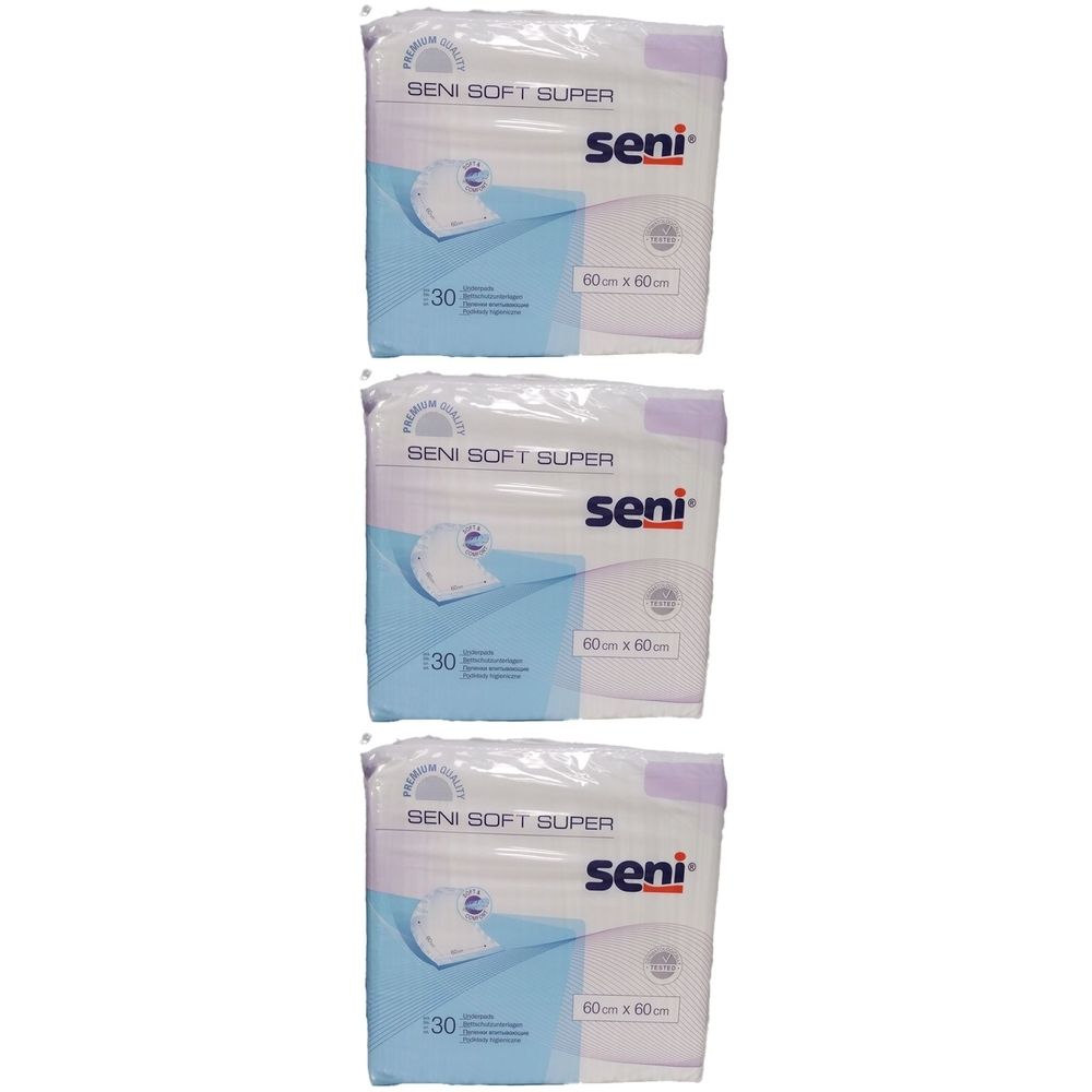 SENI Soft Super alèse absorbante 60x60 cm 3x30 pc(s) Autre