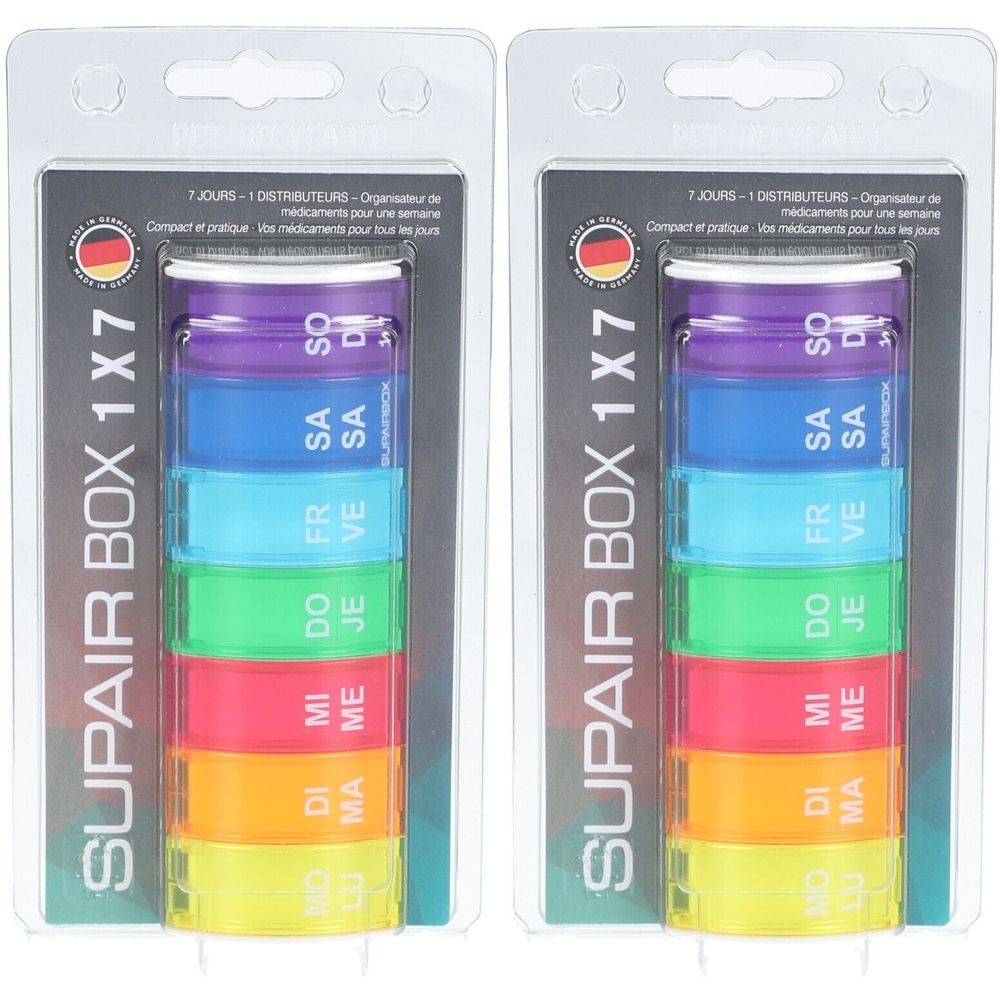 SUPERBOX Semainier Rainbow 2x1 pc(s) Accessoire(S)