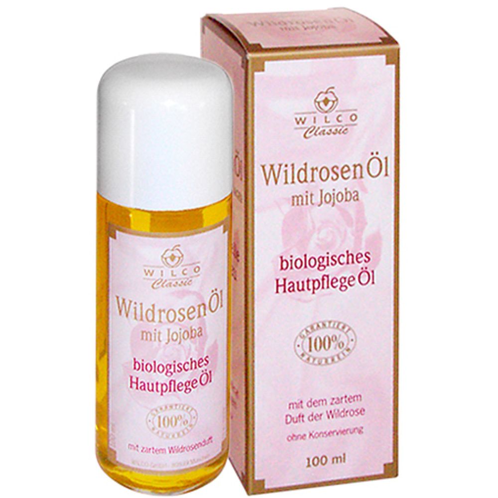 Wilco Nature Huile De Rose Sauvage Bio 100% Naturel Avec Jojoba 100 Ml