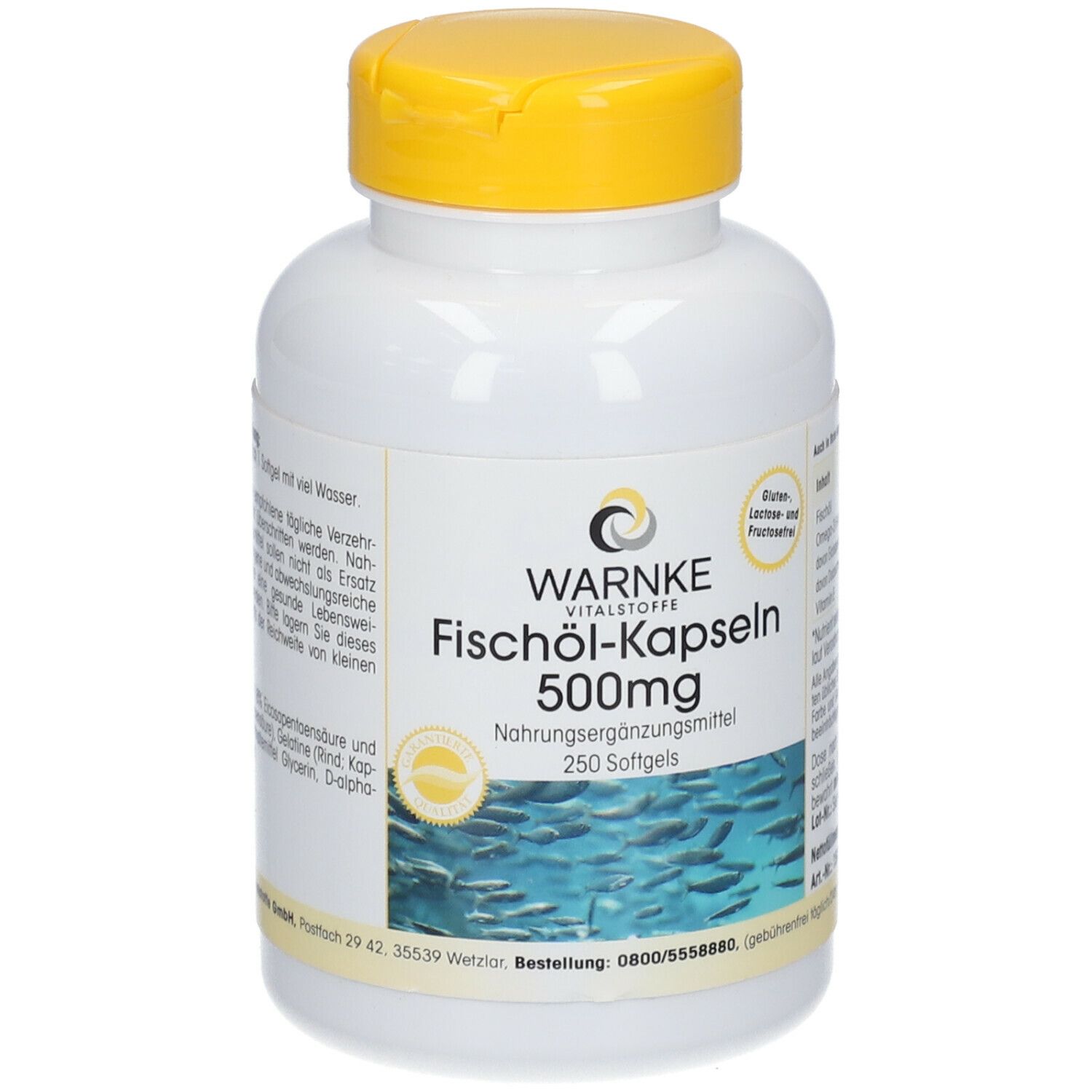 Huile de poisson 500 mg - 250 gélules, 30 % oméga-3 (EPA et DHA) | Avertissez... - Image 3