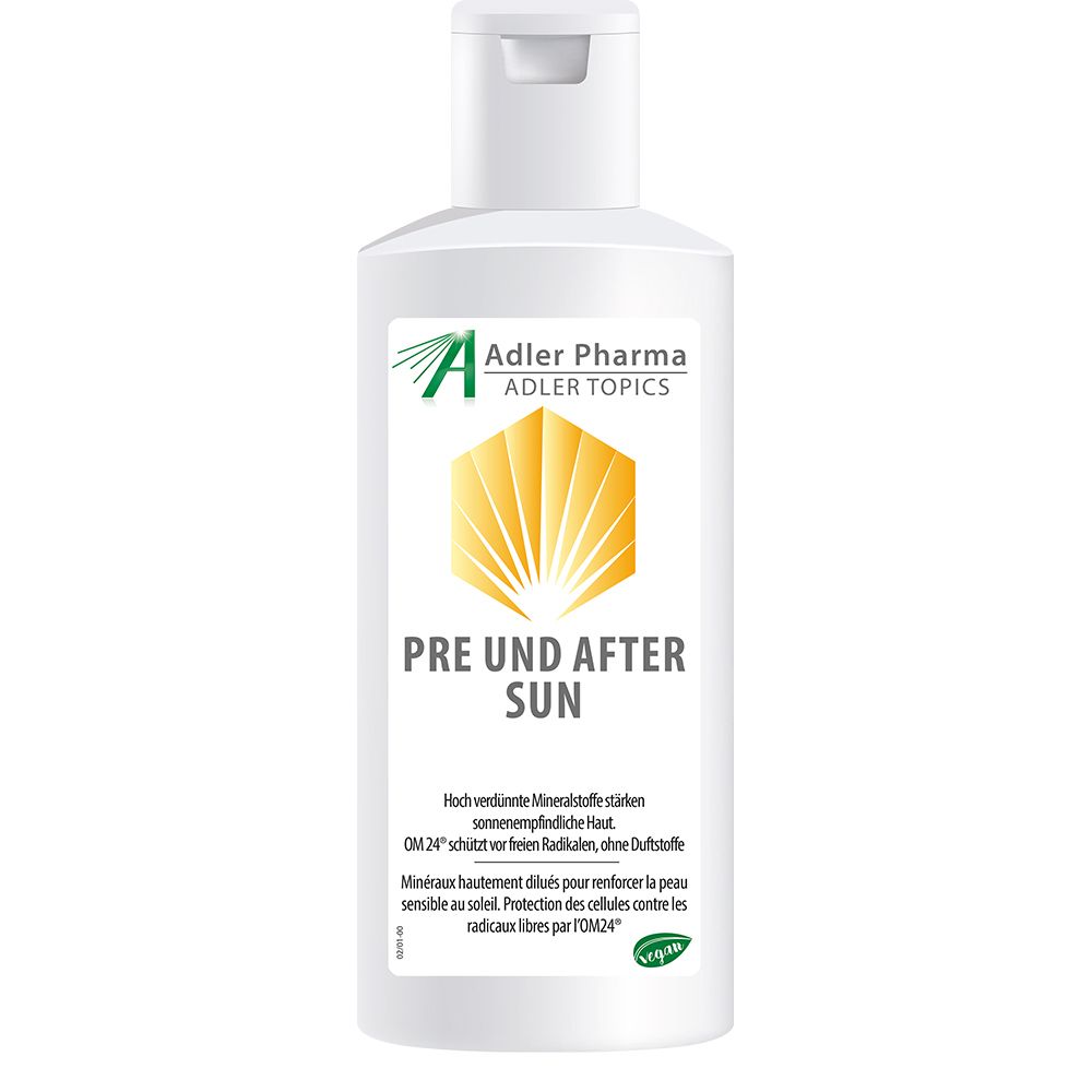 Adler Pharma Pre und After Sun à l'aloe vera et OM24® Gel(S) 200 ml