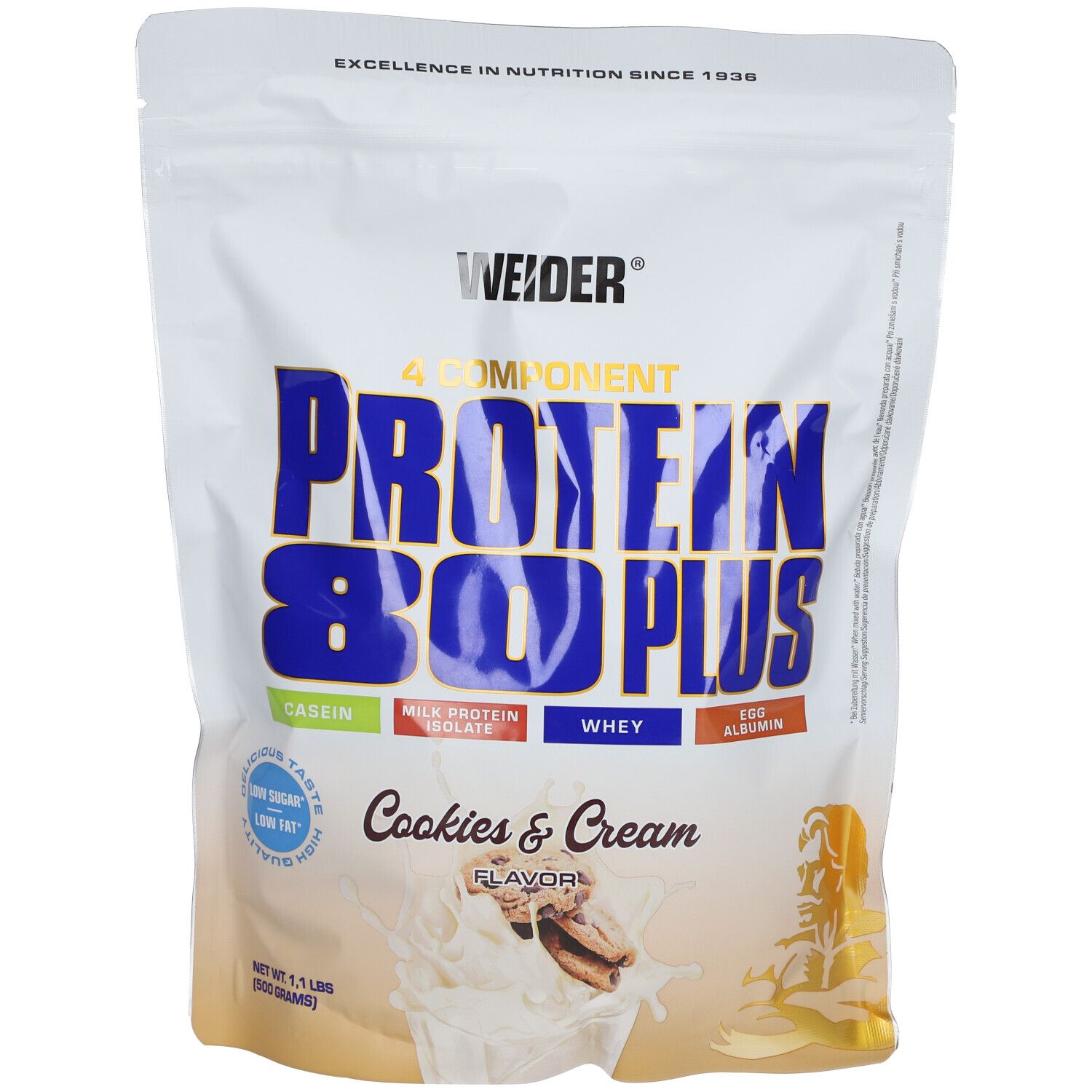WEIDER® Protein 80 Plus Cookies-Crème 500 g Poudre