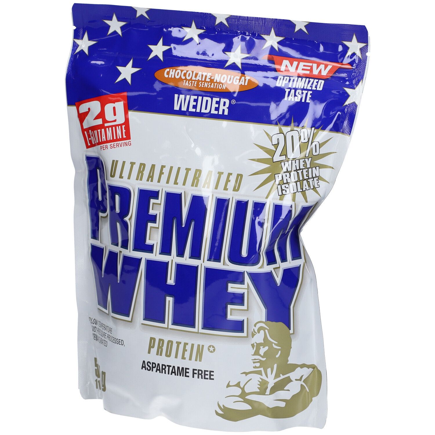 WEIDER Premium Whey Protein Chocolat-Nougat 500 g Poudre