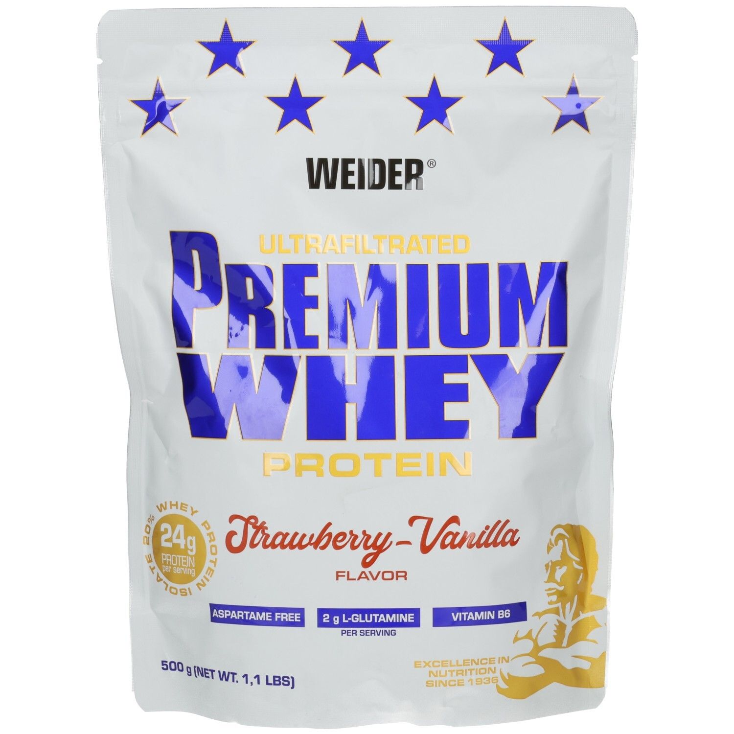 WEIDER Premium Whey Protein Fraise-Vanille 500 g Poudre
