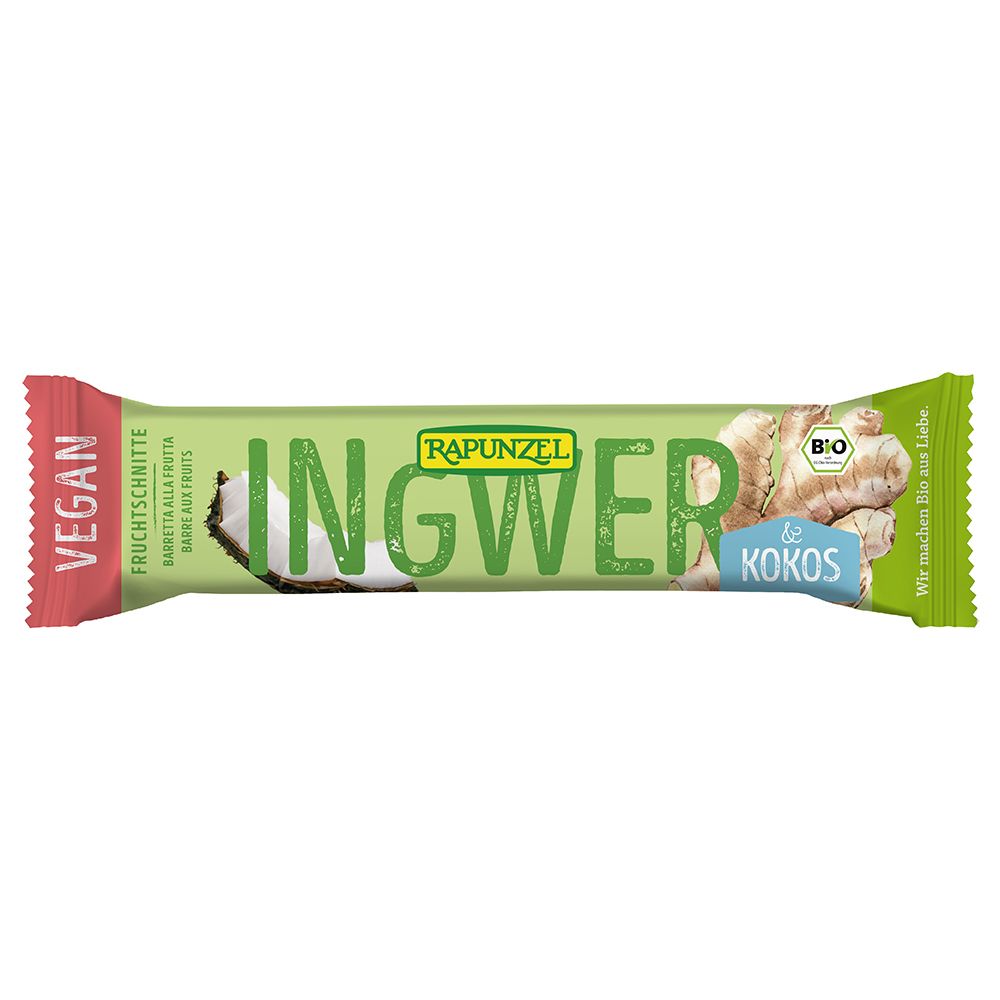 RAPUNZEL Barre aux Fruits Gingembre-Coco Bio 40 g Barre