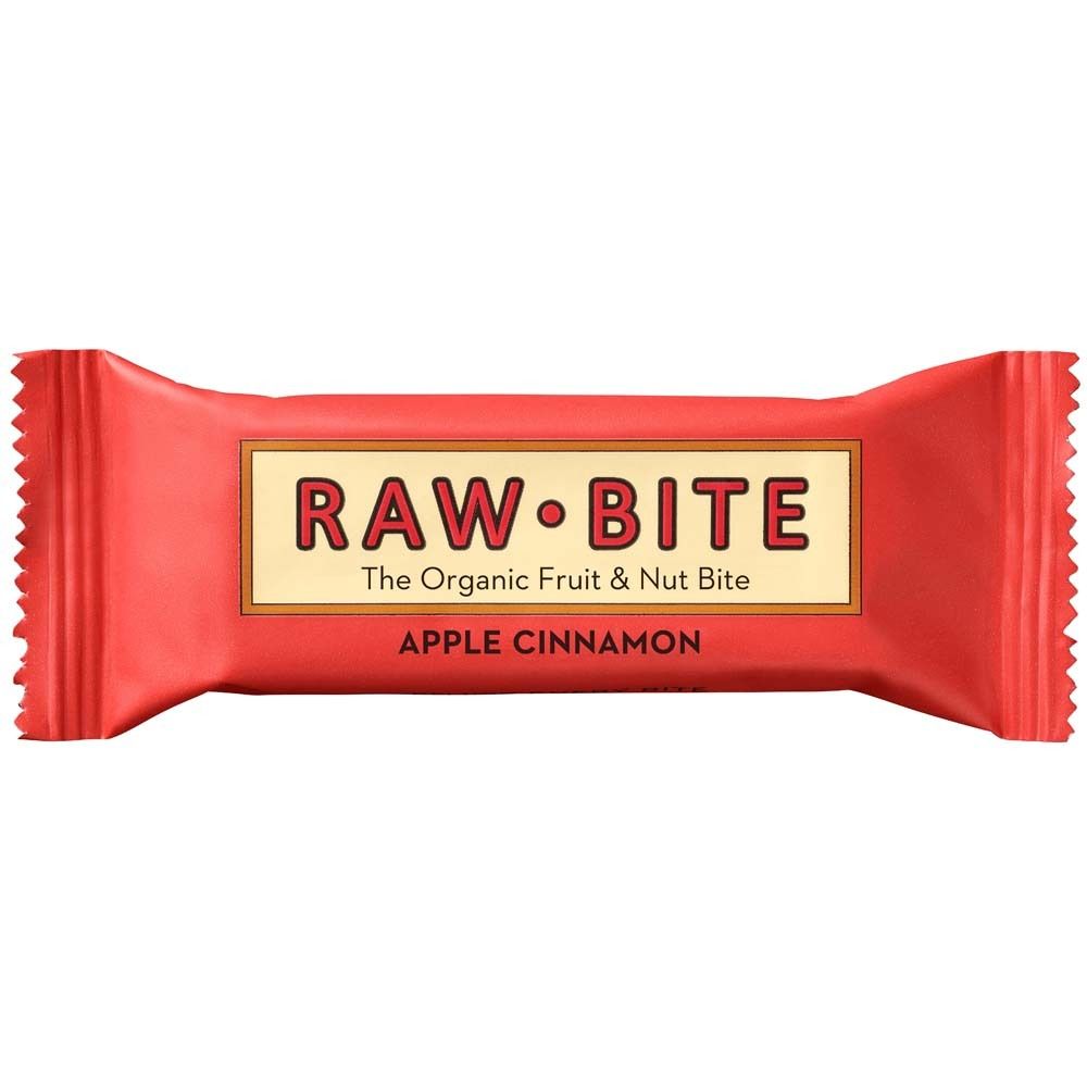RAW BITE Bio Barres Pomme cannelle 12x50 g Barre