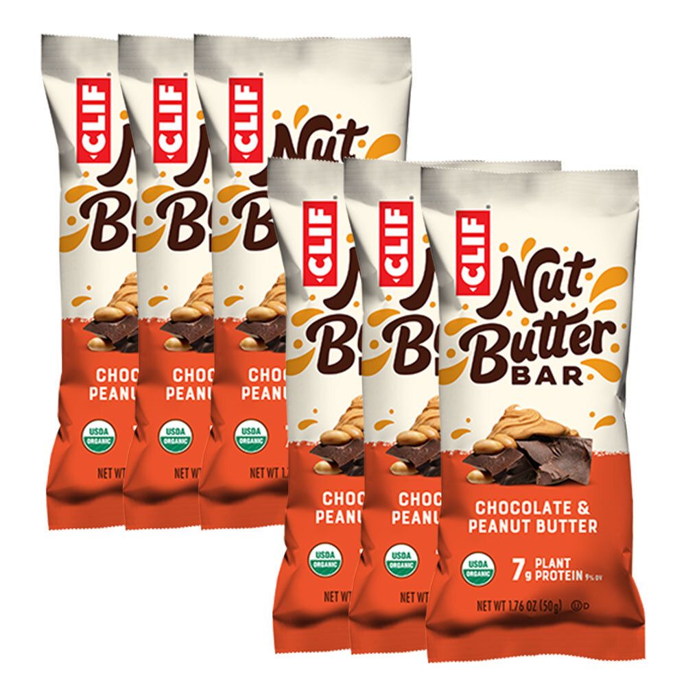 CLIF® Bio Nut Butter Barre Chocolat-Cacahuètes 6x50 g