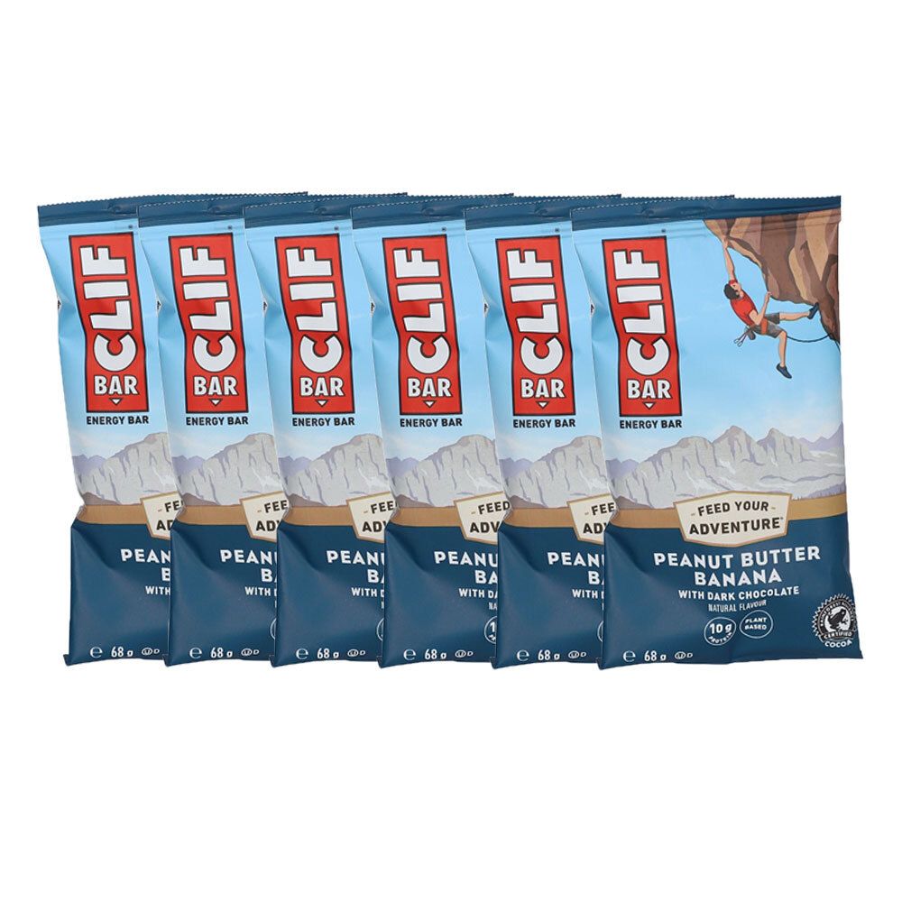 CLIF Bar, Peanut Butter Banana with Dark Chocolate Barre 6x68 g