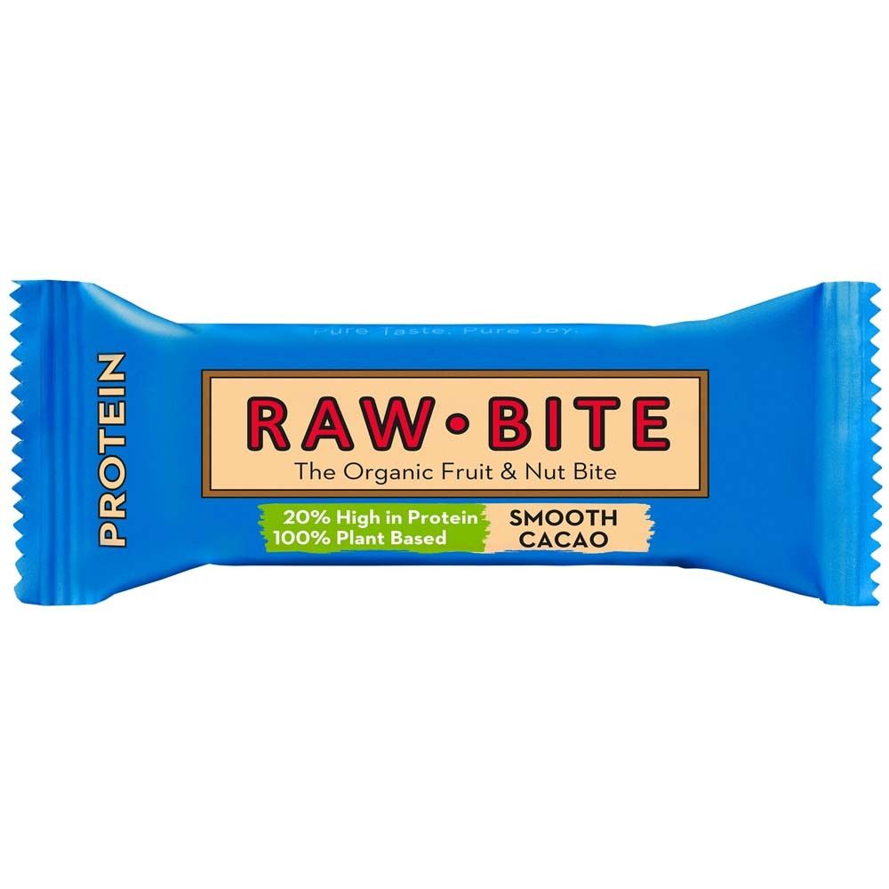 RAWBITE Barre protéinée aux fruits et noix Smooth Cacao 45 g