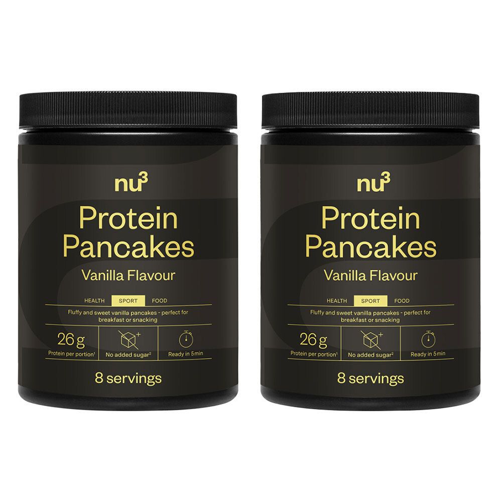 nu3 Mélange pour crêpes protéinées 2x400 g Poudre
