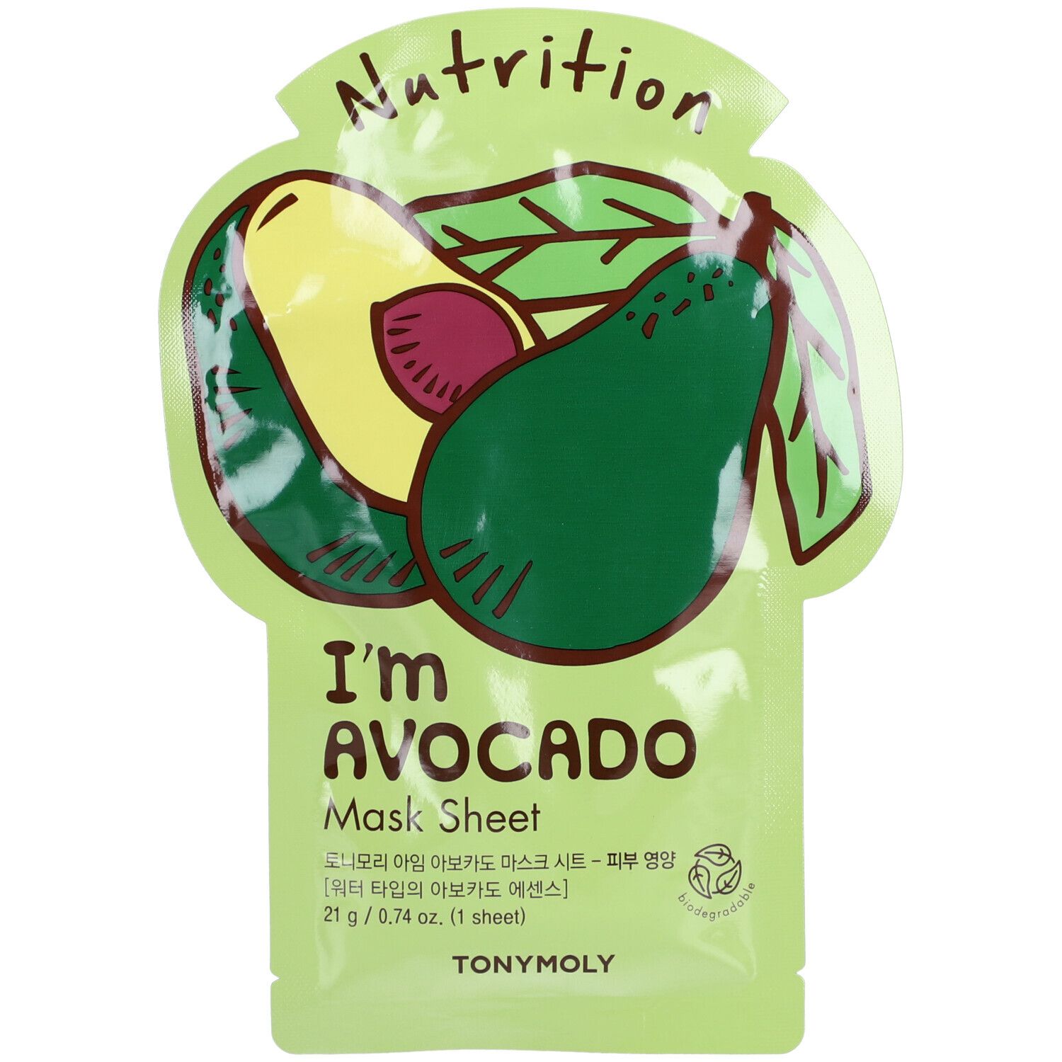 TONYMOLY I'm Avocado Mask Sheet Masque(S) Pour Le Visage 1 pc(s)