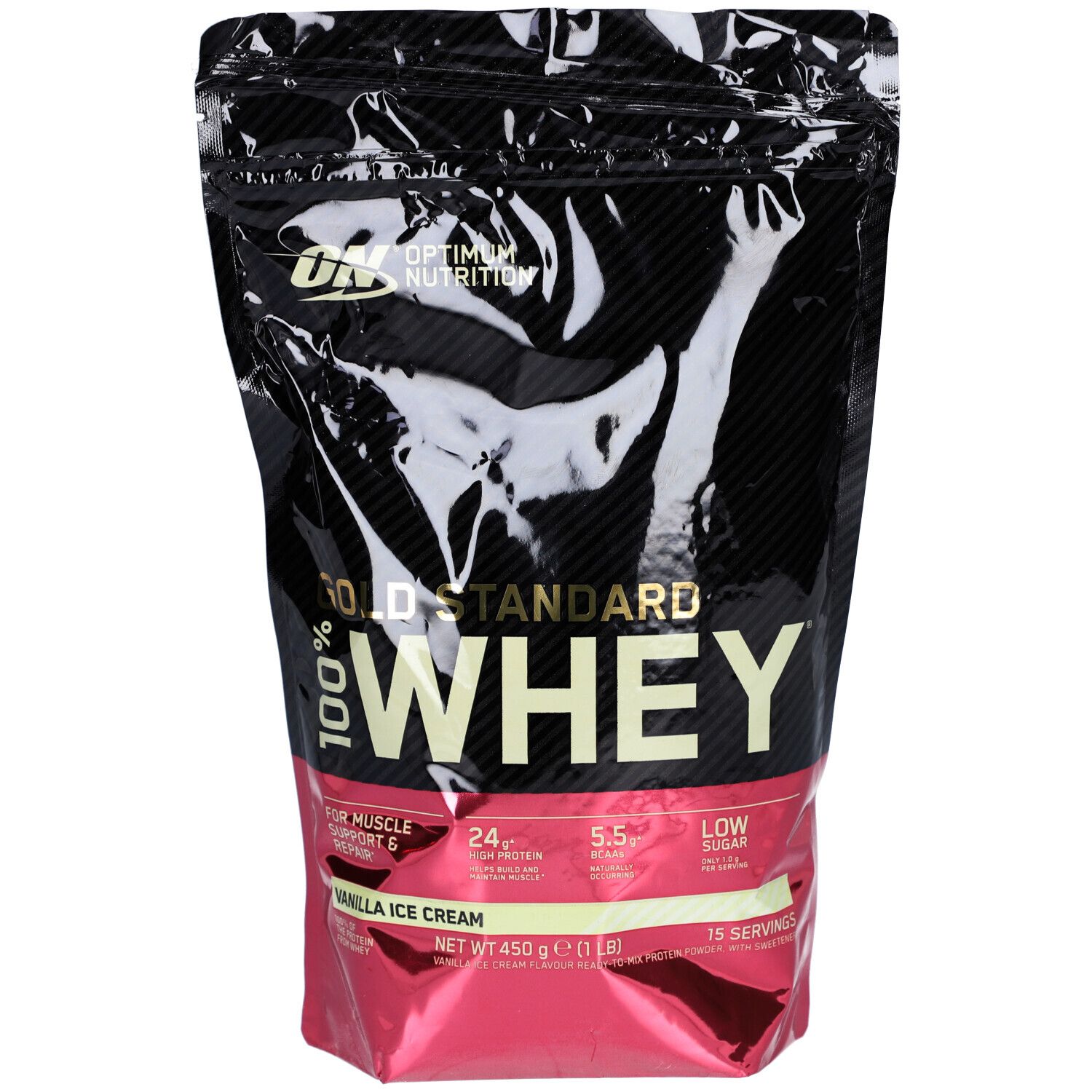Optimum Nutrition Poudre De Protéines De Lactosérum Au Goût De Vanille 100% Whey Gold Standard, 450 G, - Image 4