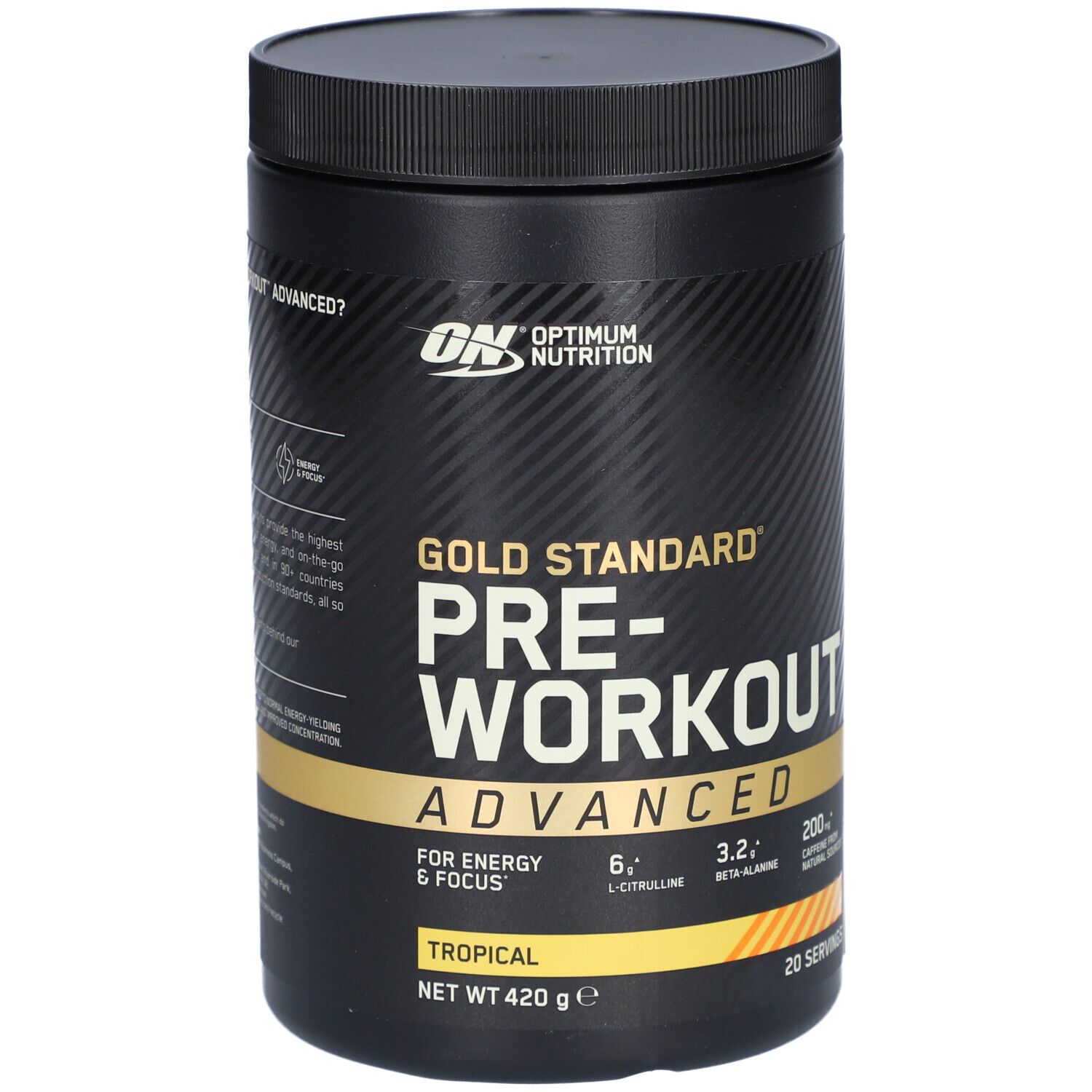 OPTIMUM NUTRITION - Gold Standard : Pre-Workout Advanced - Punch fruité 420 g Poudre