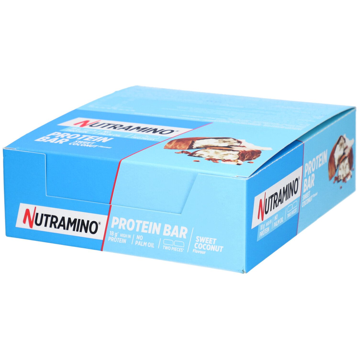NUTRAMINO Barre protéinée Noix de coco sucrée 12x55 g
