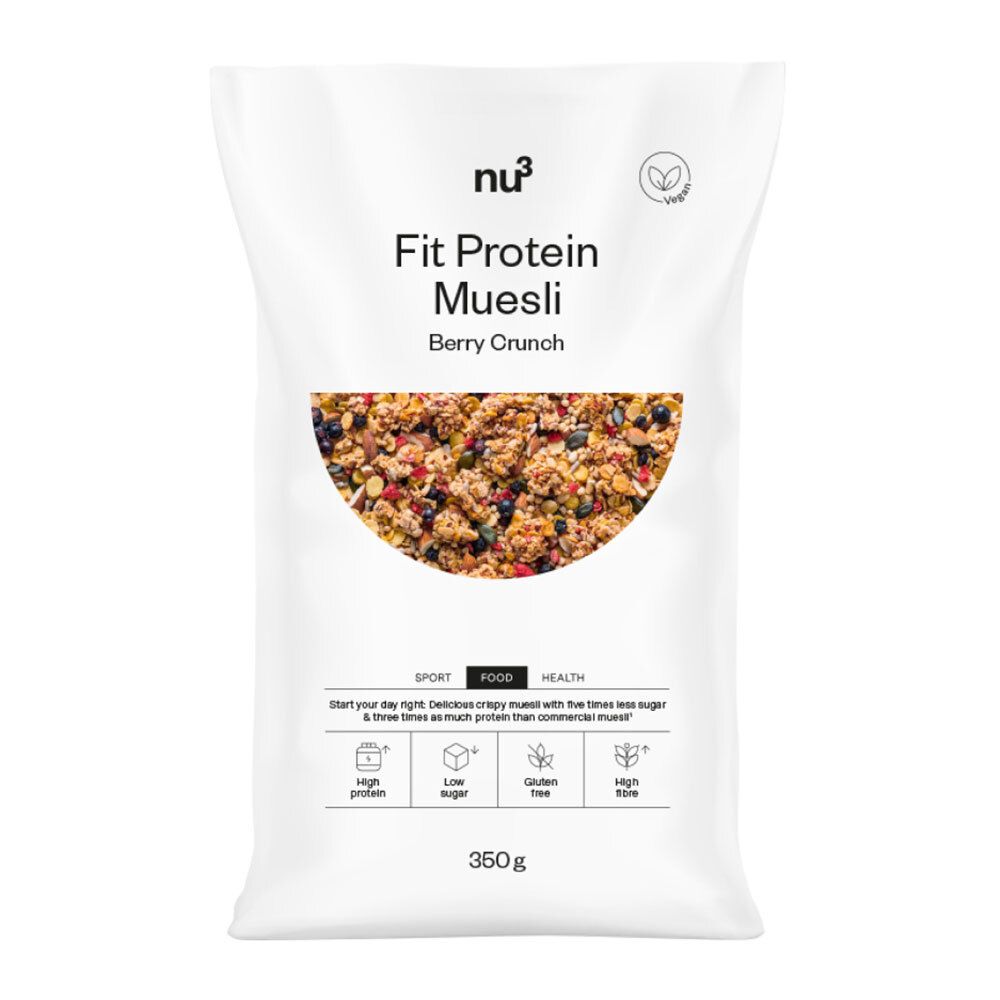 nu3 Fit Muesli Protéiné Berry Crunch Poudre 350 g
