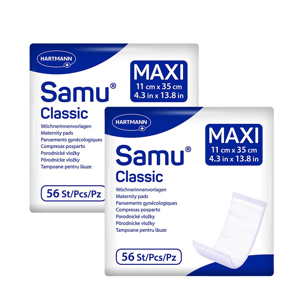 Samu Classic maxi Matelas de maternité 11 x 35 cm 2x56 pc(s) Sachet(S)