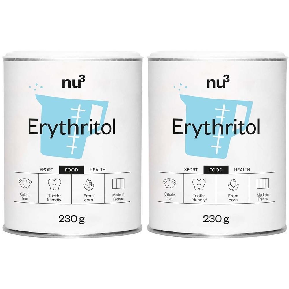 NU3 Érythritol, substitut de sucre Poudre 2x230 g