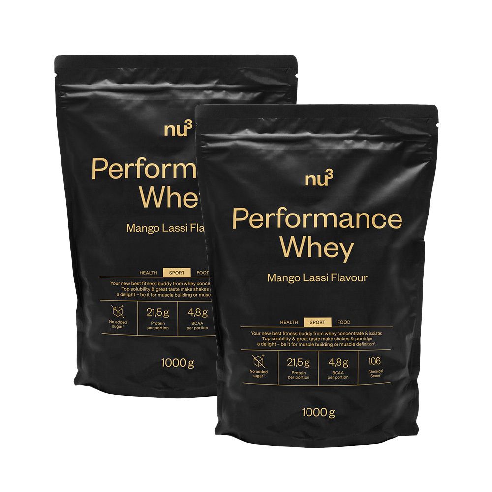 nu3 Performance Whey Mango Lassi Poudre 2x1000 g