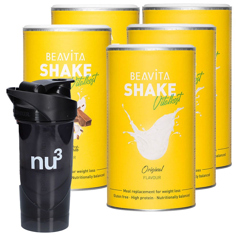 BEAVITA Pack minceur 4 semaines, Original & Chocolate Shakes Poudre 1 pc(s)