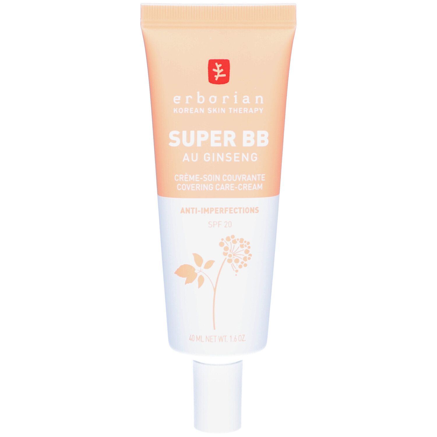 Erborian Super Bb Au Ginseng Crème Soin Couvrant Anti-Imperfections 40Ml Clair pour Femme, Marionnaud - Image 2