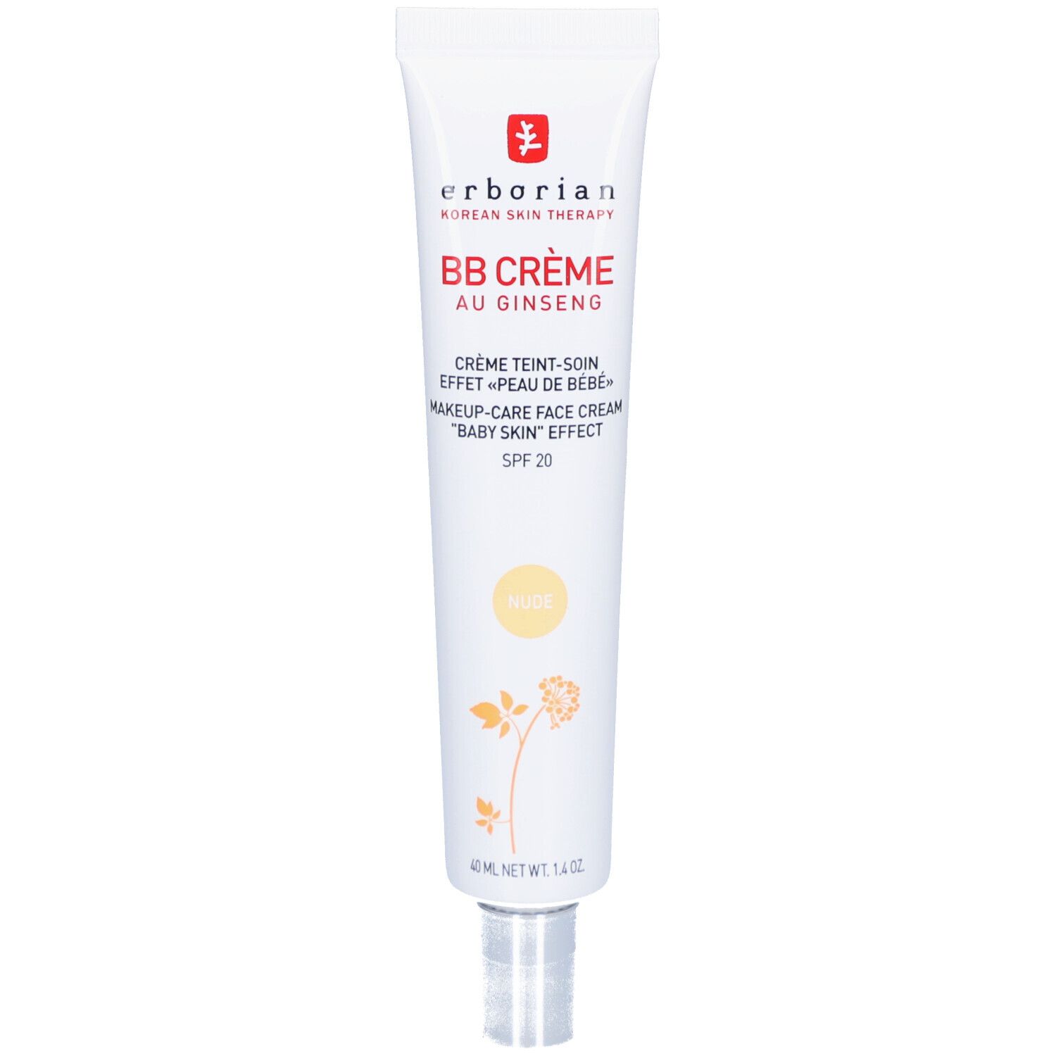 Erborian Korean Skin Therapy Erborian Bb Crème Au Ginseng - Nude 40 Ml Nourrisson