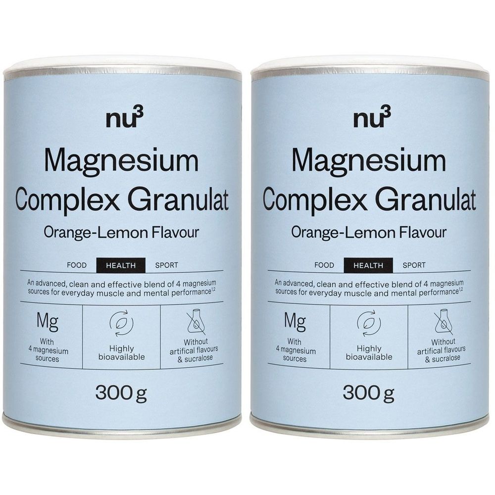 nu3 Magnesium Complex Granulés Poudre 2x300 g