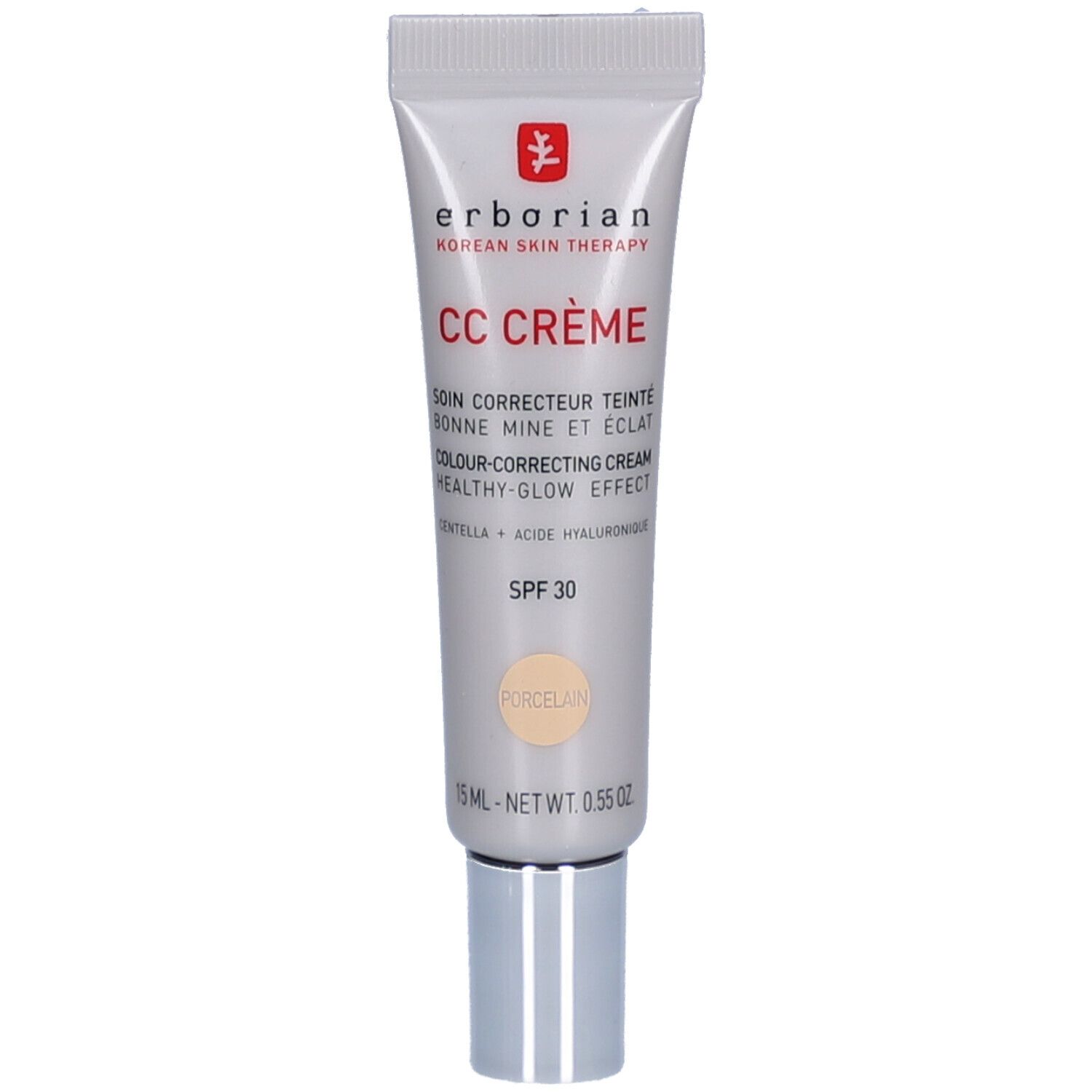 Erborian Cc Crème À La Centella Asiatica - Porcelain 15 Ml
