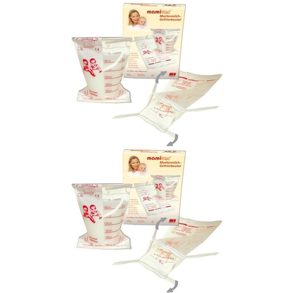 mamivac® Sachets de congélation de lait maternel 2x20 pc(s) Sachet(S)
