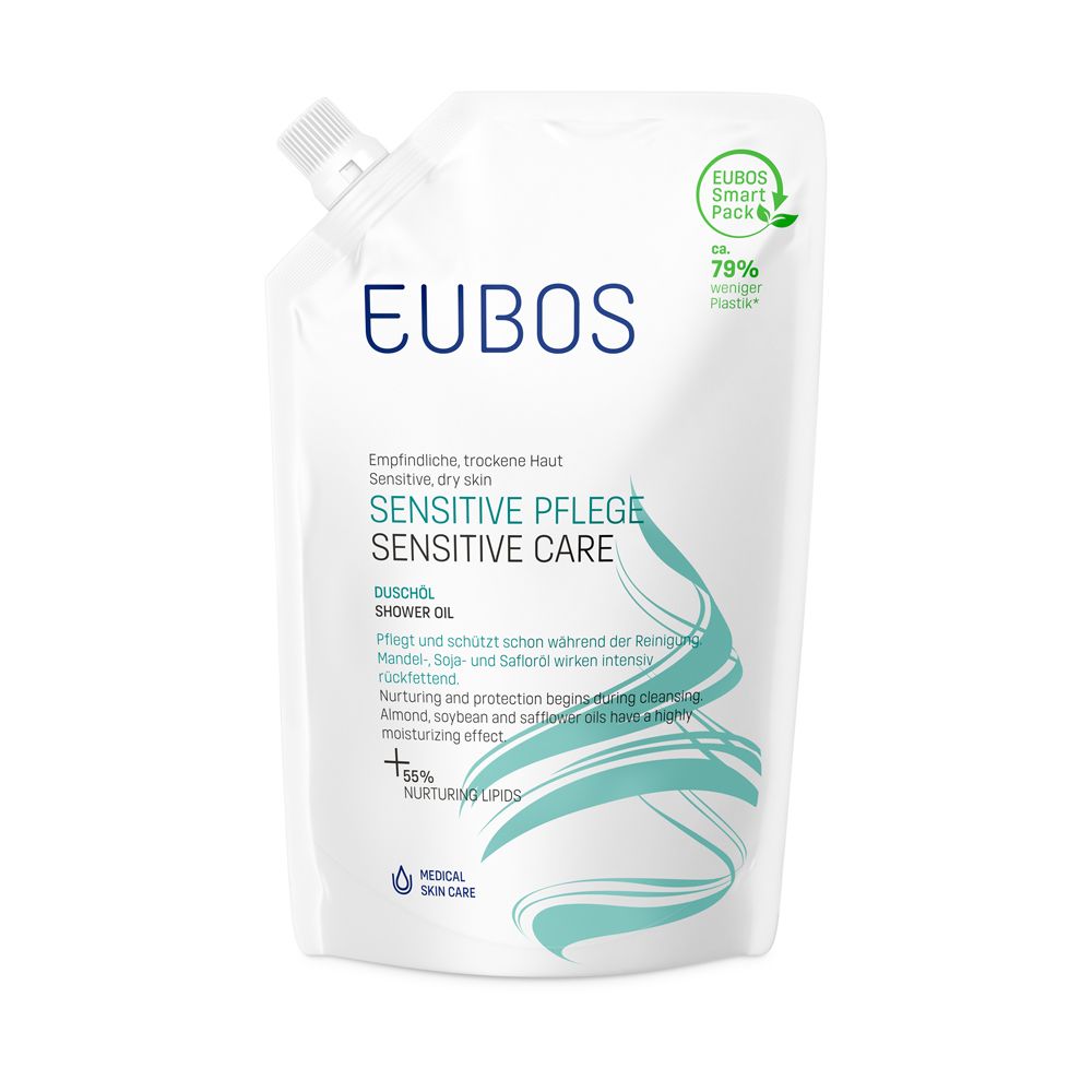 EUBOS SENSITIVE CARE SHOWER OIL REFILL BUTTER 400 ml - Image 2