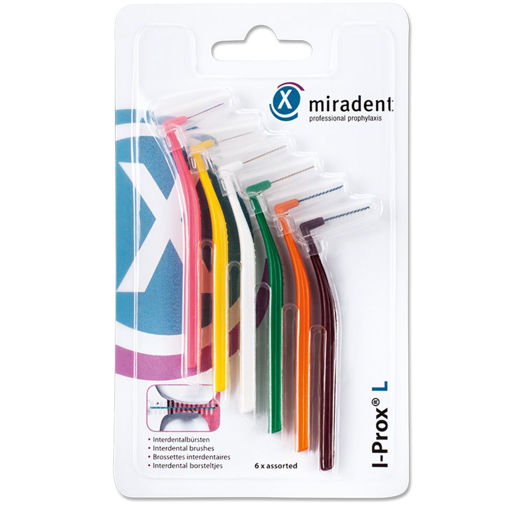 Miradent I-Prox® L - Brosses Interdentaires, 6 Pièces, Assorties Brosse(S) À Dents Pc(S)