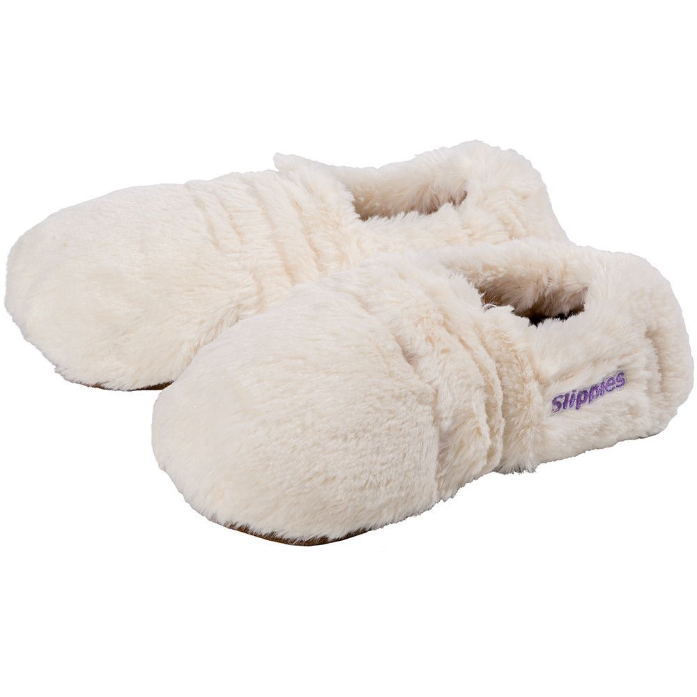 Warmies Slippies Deluxe en peluche crème beige Taille 36-40 1 pc(s) Coussin Chauffant