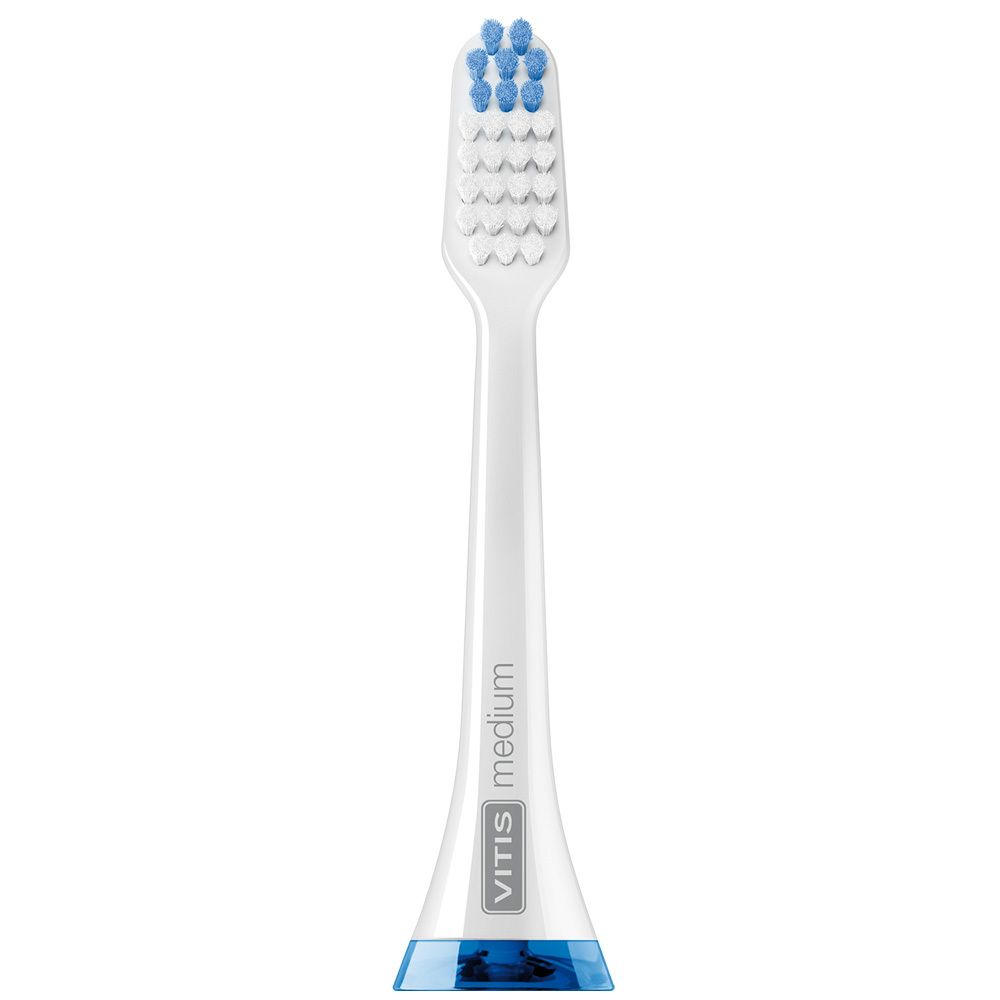 Vitis Sonic Tête De Brosse S10/S20 Medium Brosse(S) À Dents 2 Pc(S)