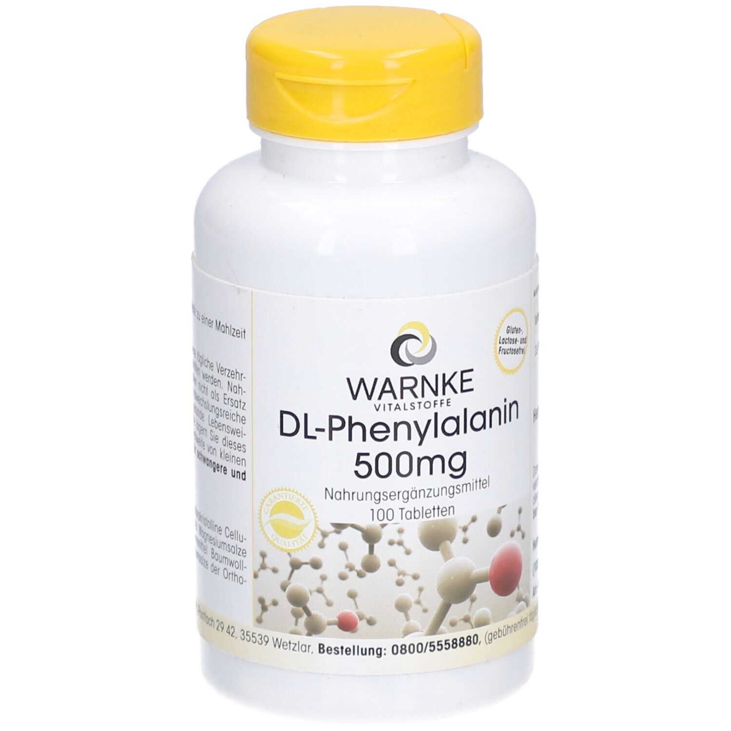 Warnke Dl-Phénylalanine 500 Mg Comprimé(S) 100 Pc(S)