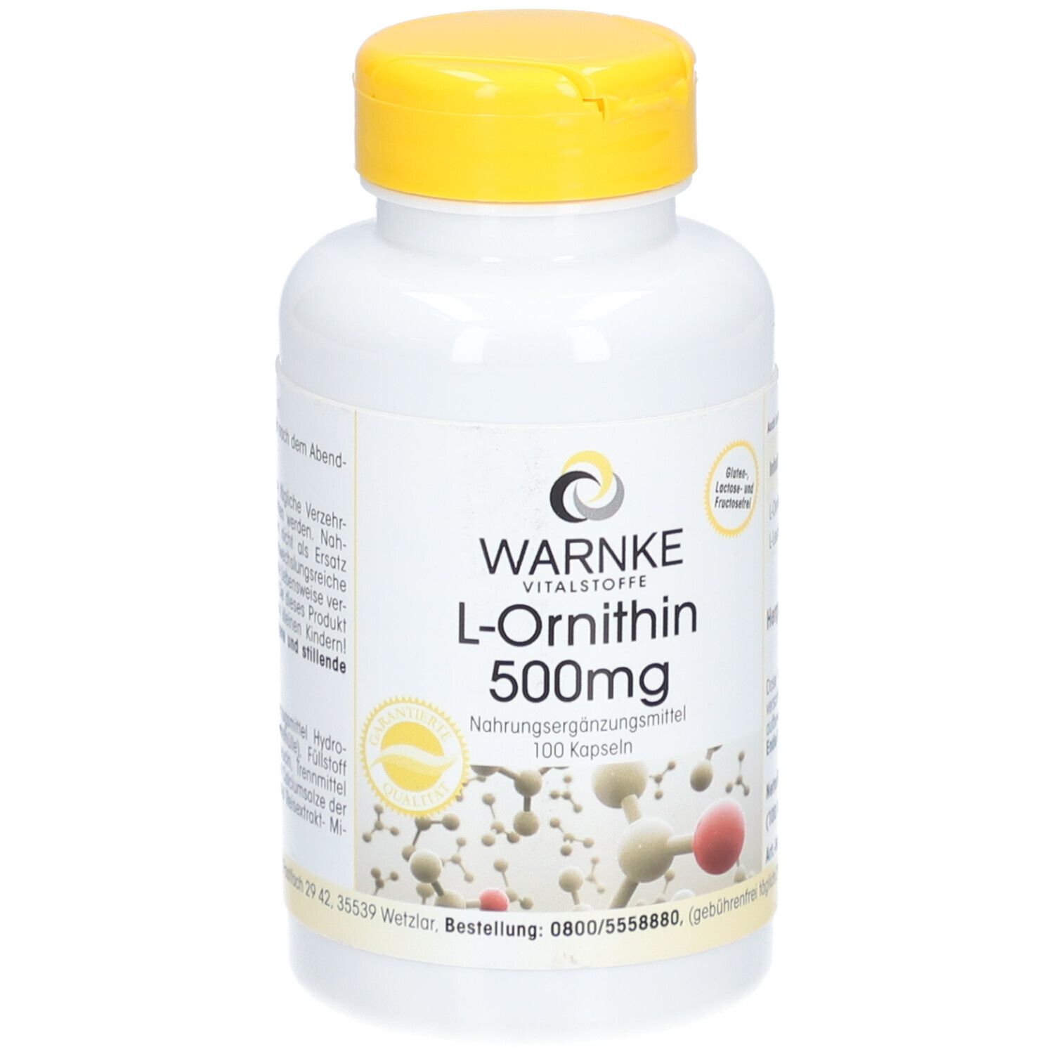 Warnke L-Ornithine 500Mg Capsule(S) 100 Pc(S)