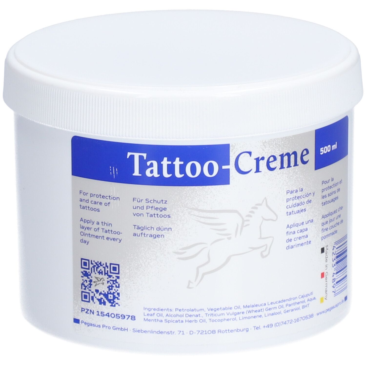 TATTOO Cream Pegasus Pro 500 ml - Image 2