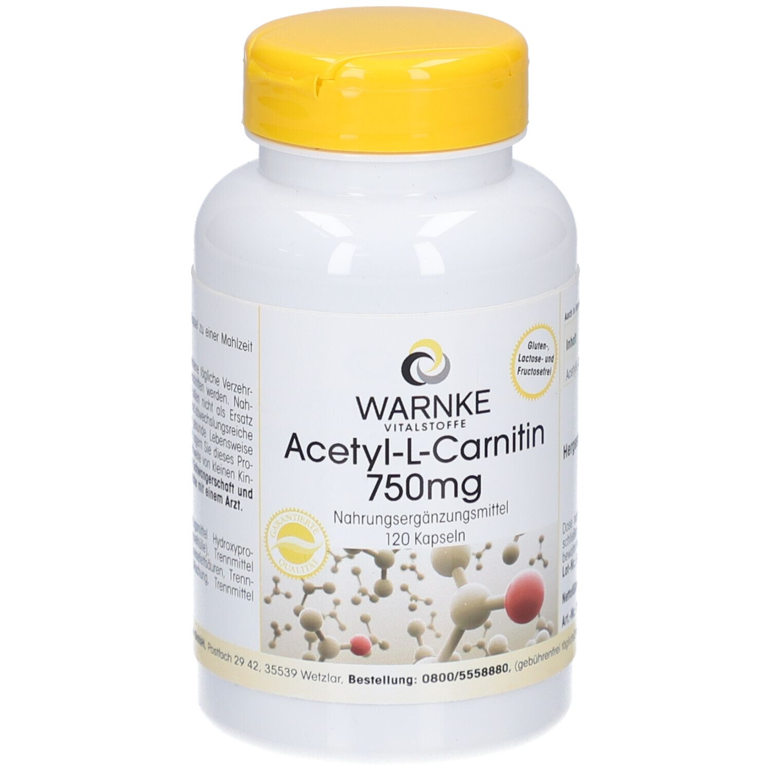 Warnke Acétyl-L-Carnitine 750 Mg Capsule(S) 120 Pc(S)