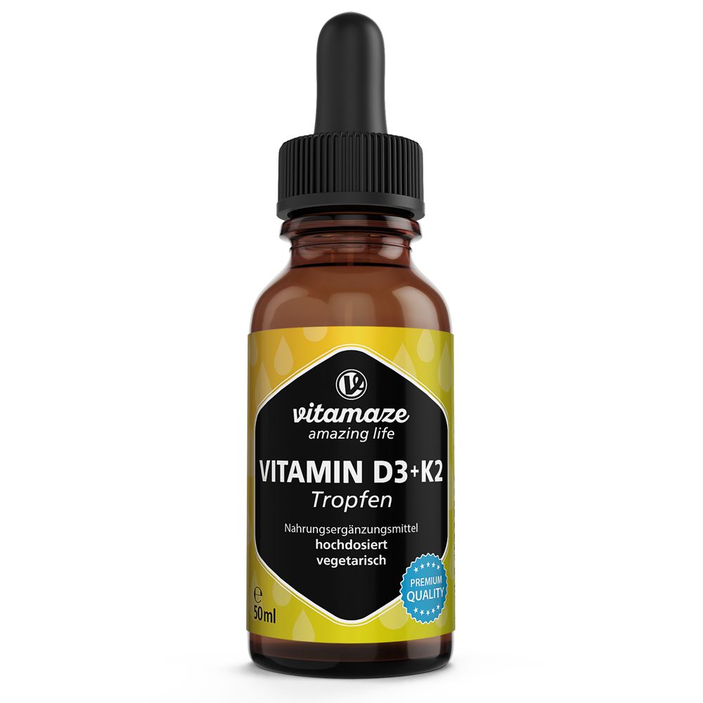Vitamaze Vitamine D3 + K2 Gouttes dosage élevé 50 ml Goutte(S)