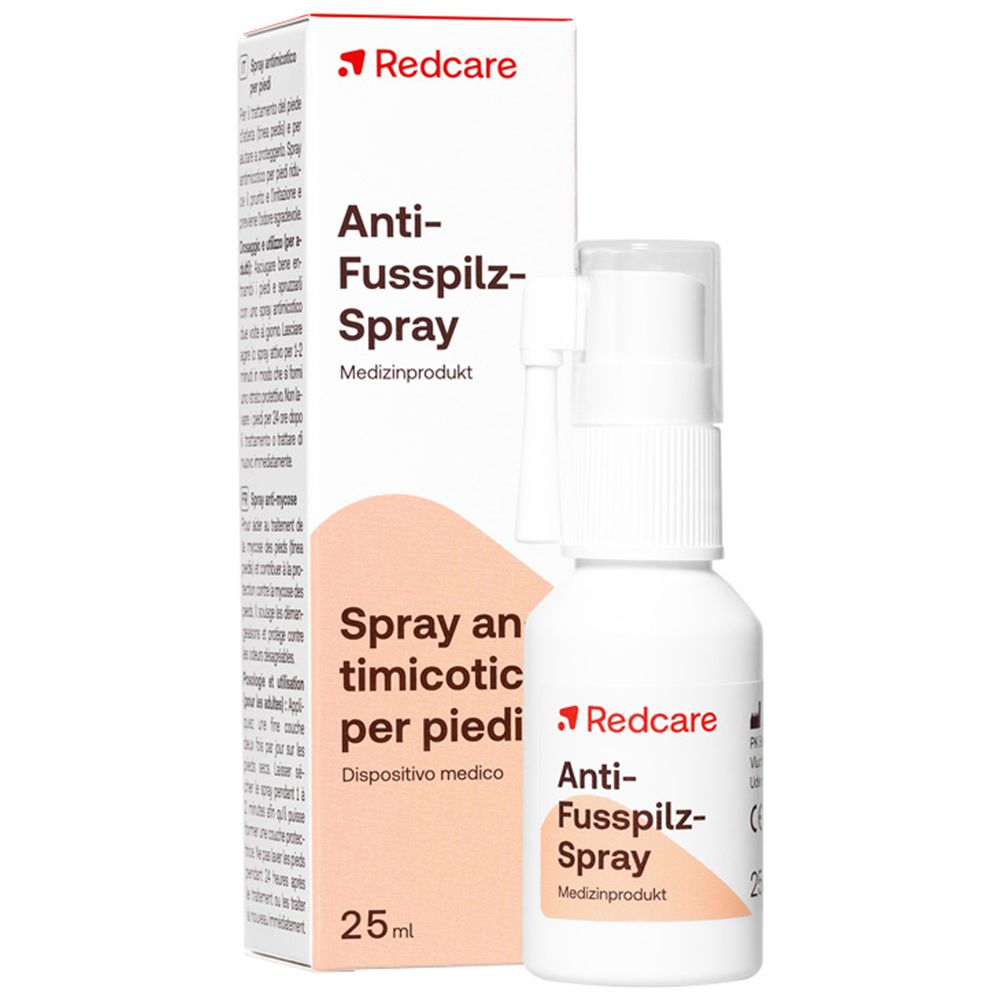 Redcare Spray antimycosique pour les pieds 25 ml Spray