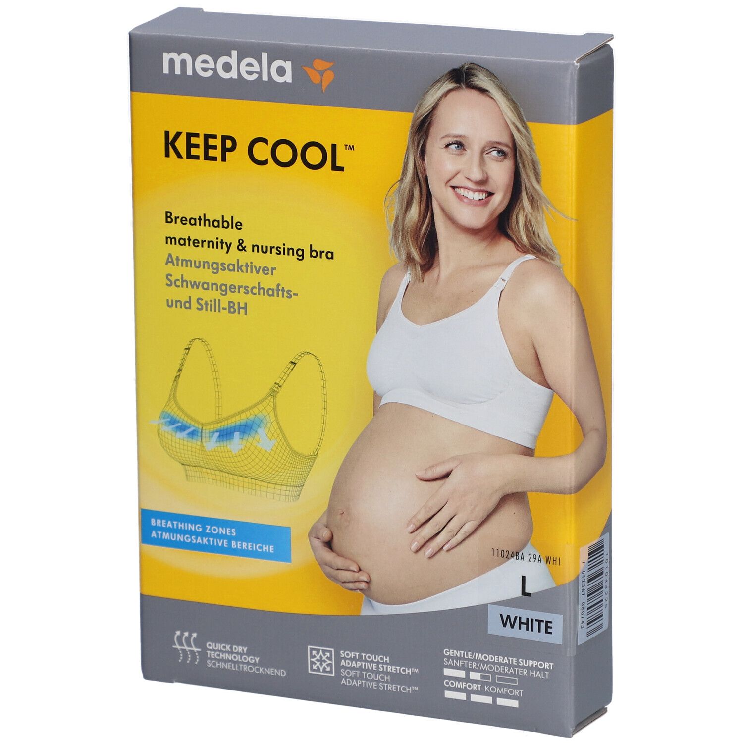 medela Keep Cool™ Soutien-gorge de grossesse et d'allaitement blanc, taille L Bustier 1 pc(s)