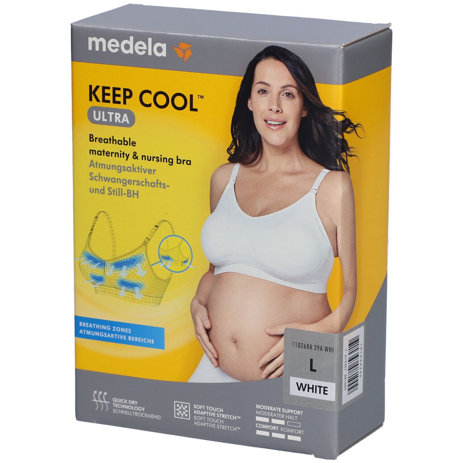 medela Keep Cool™ Soutien-gorge de grossesse et d'allaitement ultra confortable blanc, taille L Bustier 1 pc(s)