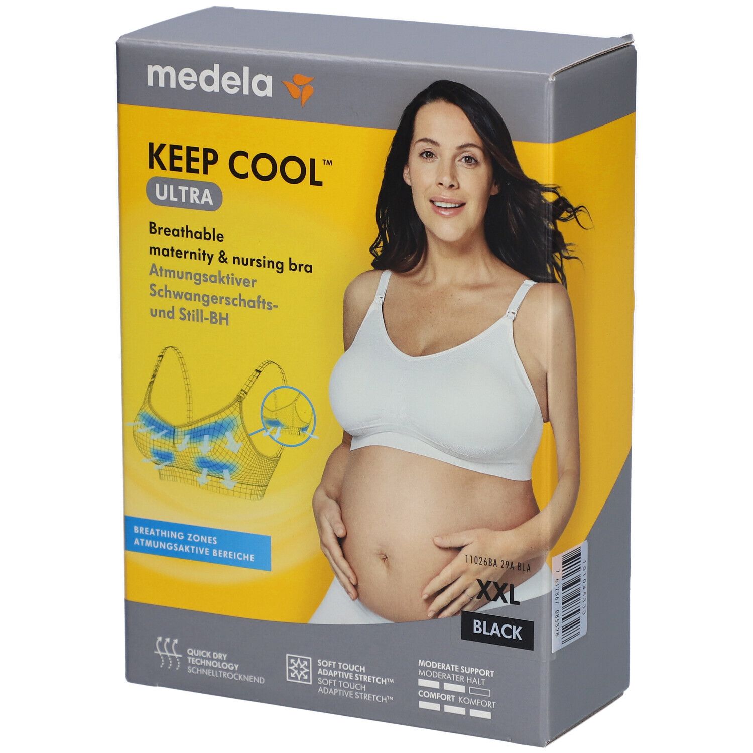medela Keep Cool™ Soutien-gorge de grossesse et d'allaitement ultra confortable noir, taille XXL Bustier 1 pc(s)