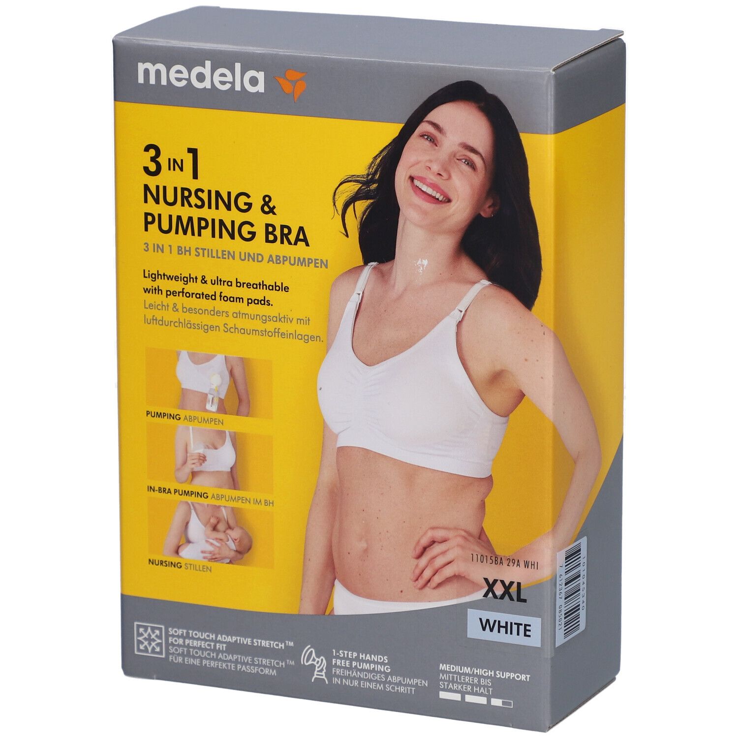 medela Soutien-gorge d'allaitement et d'expression 3 en 1 blanc, taille XXL Bustier pc(s)