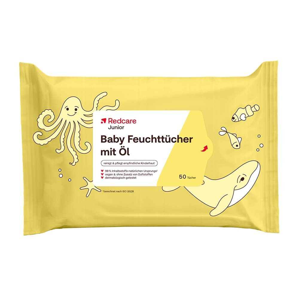 Redcare Junior Lingettes humides pour bébés à l'huile Lingette(S) 50 pc(s)