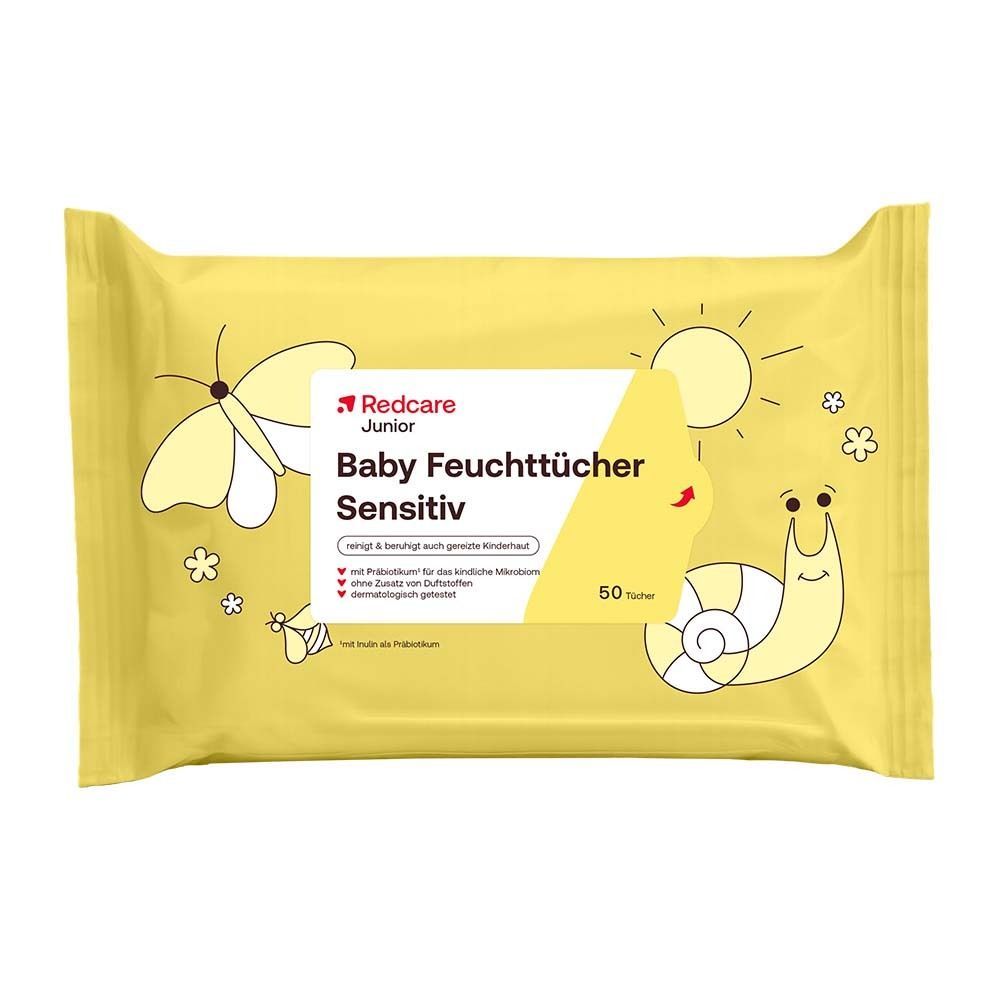 Redcare Junior Lingettes sensibles pour bébés 50 pc(s) Lingette(S)