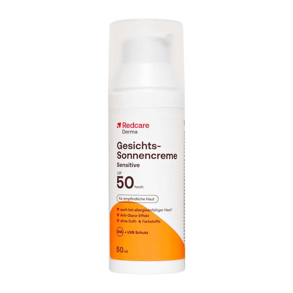 Redcare Crème solaire visage Sensitive SPF 50 50 ml Crème