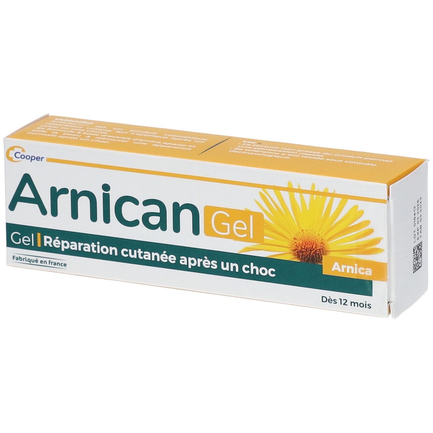 Arnican - Gel À Base D'arnica Réparation Cutanée Après Un Choc Fabriqué En France Tube De 50 G Gel(S) Nourrisson - Image 1